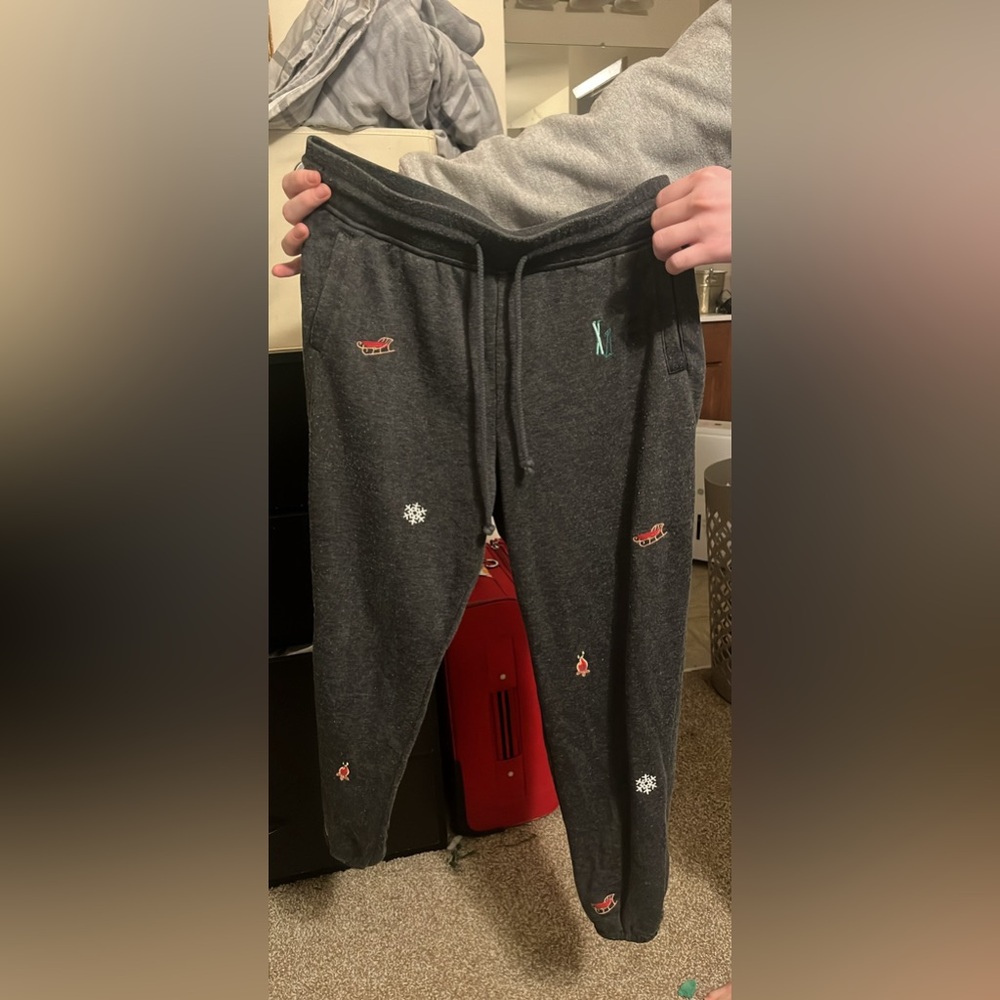 Loft Lou & Grey Women’s Terry Cotton Ski Lift Sweats Jogger Set Medium Petite
